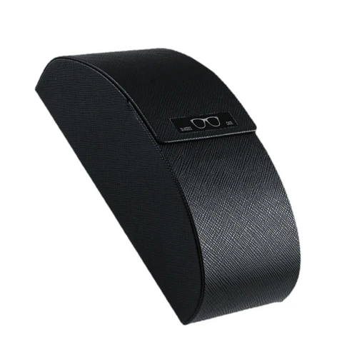 Estuche portátil para gafas de sol a prueba de golpes, caja de gafas de cuero PU, carcasa dura, caja protectora informal para gafas para viajes y escuela