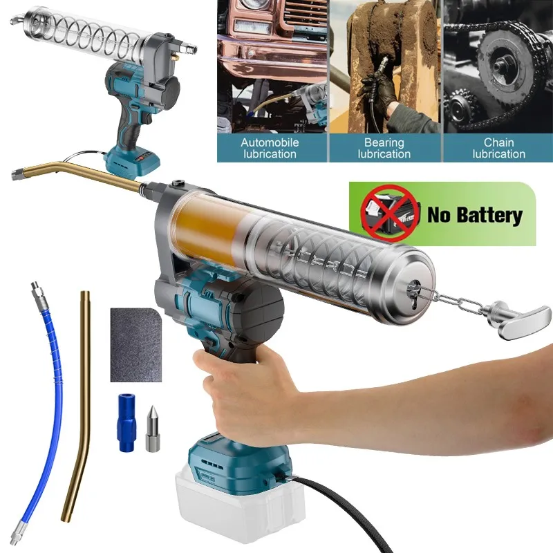 

12000PSL Brushless Cordless Electric Grease Gun Machine For Makita18V Battery Automatic Grease Injector Car Lubricating Oil Tool