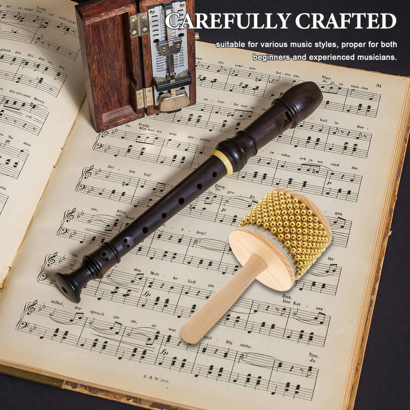 Mini Holz-Cabasa Afrikanischer – Musical Instrument Jazz Bewertung und Preis