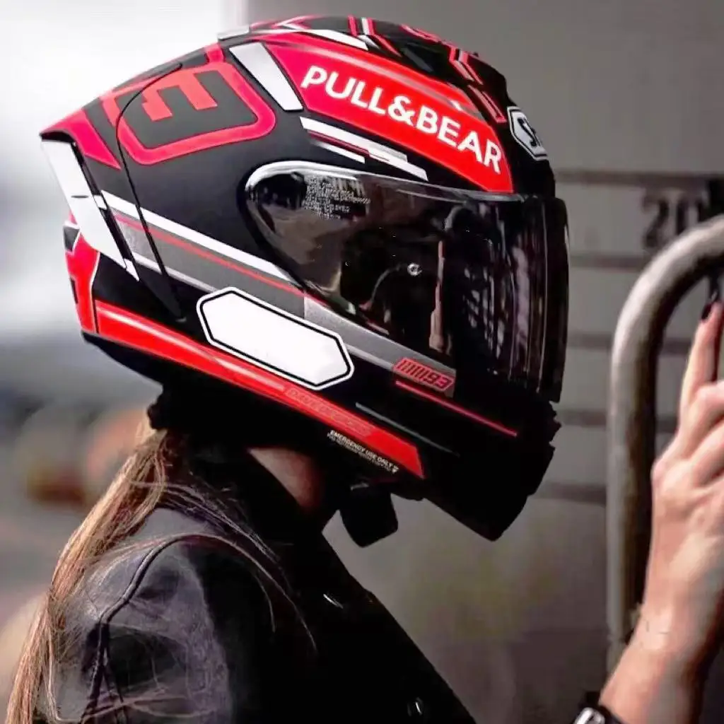 Casco moto integrale X14 nero Casco moto da corsa motocross Casco De Motocicleta