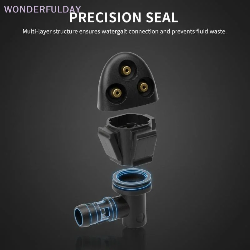 New 1/2/4Pcs Washer Jet Nozzles 3 Holes Car Windshield Wiper Water Spray Nozzle 901-955-PZ01 94556605 2009-2016 For Cruze