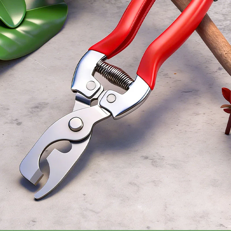 Multifunctional 2 Headed Bud Notching Shears Stainless Steel Girdling Pruning Shears Fruit Tree Apple Citrus Grape Tool