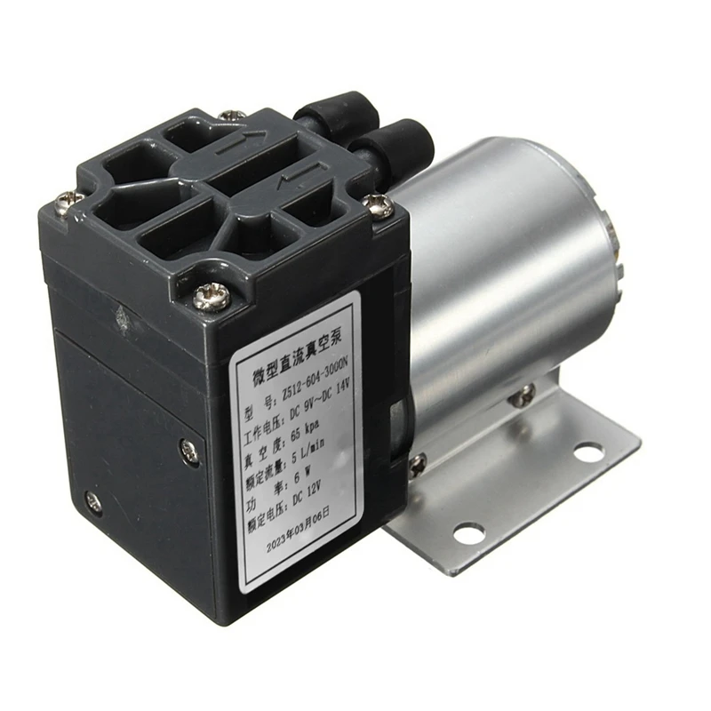 65-120Kpa DC12V 6W Mini Vacuum Pump Negative Pressure Suction Pump with Holder for Gas Analysis Sampling