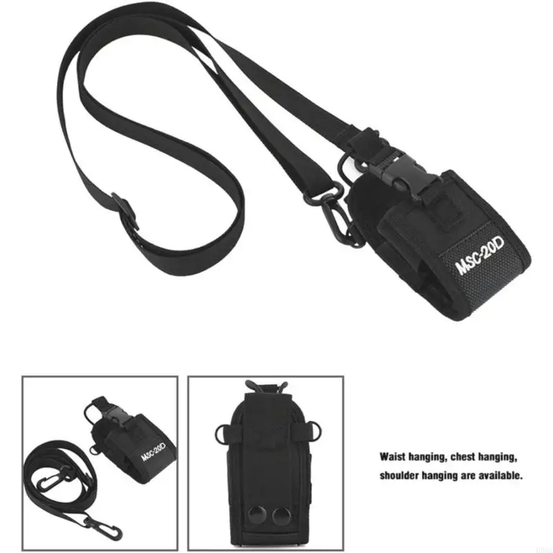 Портативная нейлоновая сумка двусторонняя радиовещатель нейлоновой корпус корпуса ремня