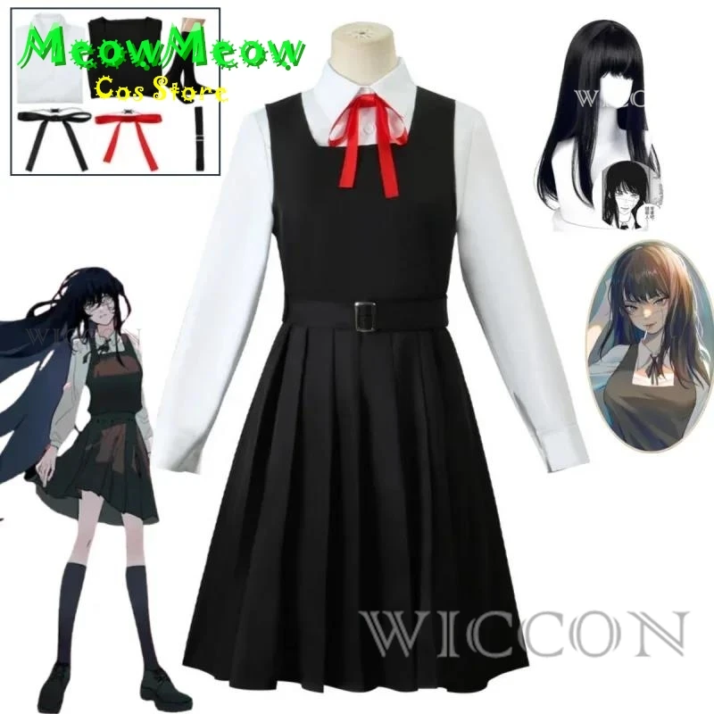 Anime Gaun Kostum Cosplay Mitaka Asa Seragam JK School Uniform Women's Shirt Uniform Dress Halloween Party Set