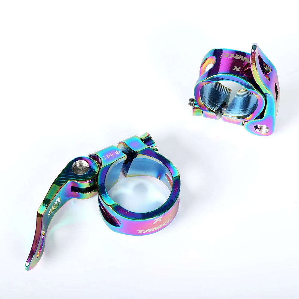 MTB Seatpost Clamp Bicycle Seat Tube Clamp Bicycle Accessories Quick Release 31.8/34.9mm Seat Post Clamp Mountain Bike Parts