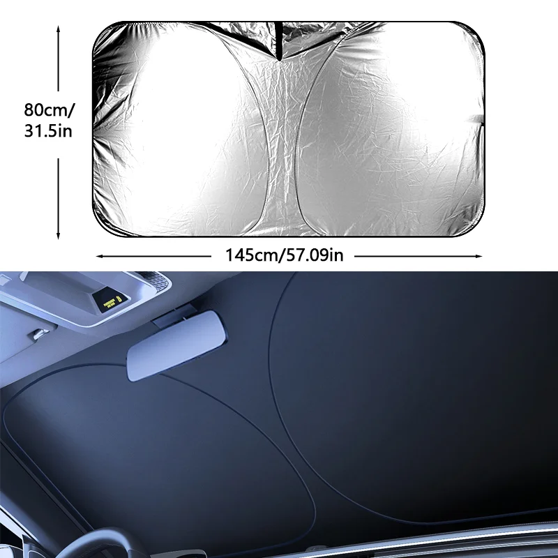 Auto Voorruit Zonnescherm Auto Voor Parasol Cover Opvouwbare UV Blok Warmte Autoruit Paraplu Auto Bescherming Gordijnen Levert