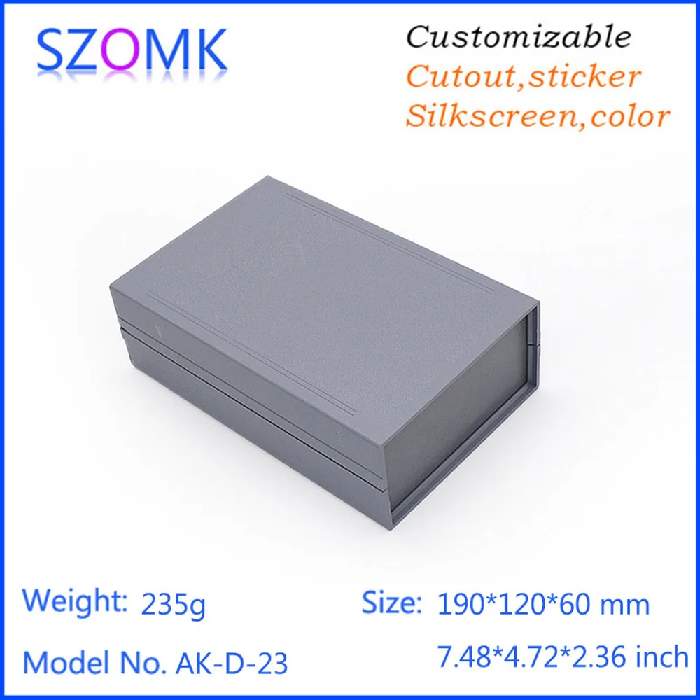 1Piece 190*120*60 mm SZOMK abs Plastic enclosure switch housing plastic casing for electronics device control enclosure box