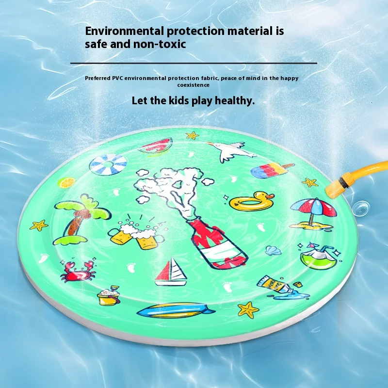 Pet Cooling Water Bed, Water Injection Ice Pad, Summer Cat and Dog Fun Cooling Water Mattress, Inflatable Patting Water Pad, Toy
