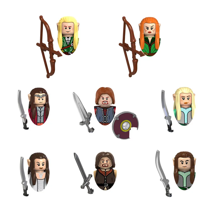 TV6403 Aragorn Elrond Boromir Elfos Legolas Tauriel Arwen Bloque de construcción niño juguete de cumpleaños