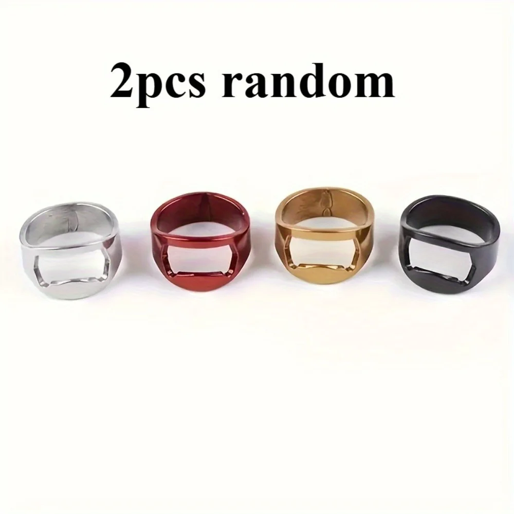 Stainless Steel Bottle Opener Ring (2-Pack) 5