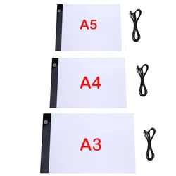 Elice A2 A3 A4 A5 ultra thin LED Drawing Digital Graphics Pad USB LED Light pad drawing tablet Electronic Art Painting