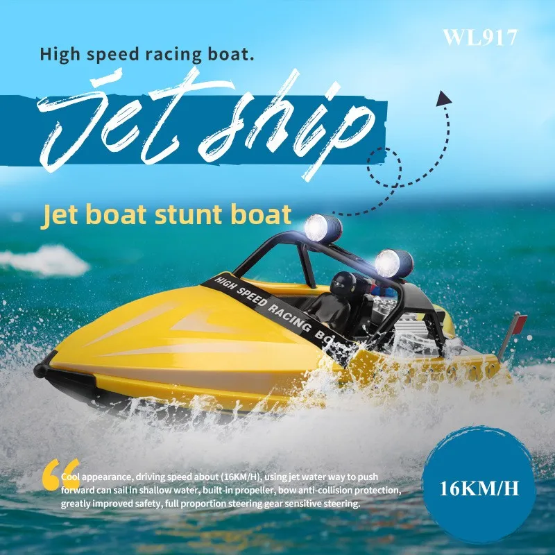 Cool Stuff Rc Speed Boat Funny Gift-High-speed Rc Boats,Remote Control Boat,Kawaii Turbine Jet Boat,Toys for Kids,Monster Truck