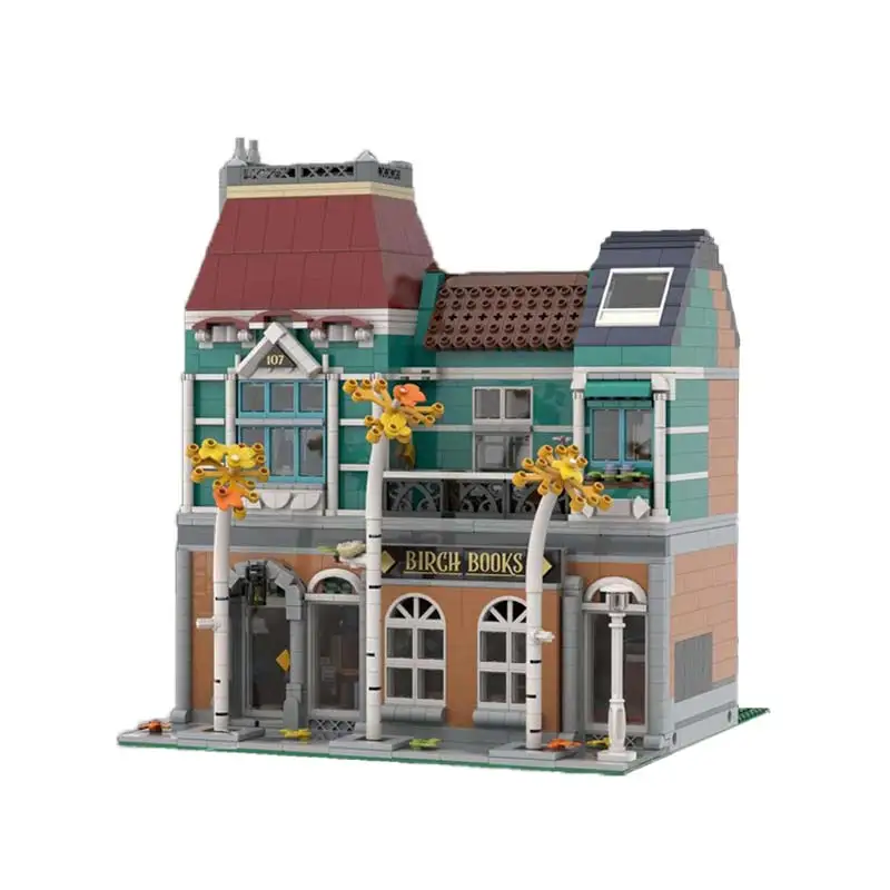 وحدات منزل اللبنات MOC الإبداعية عرض الشارع العمارة الطوب نموذج تجميع مجموعات الالعاب الاطفال عيد الميلاد جمع هدية #2