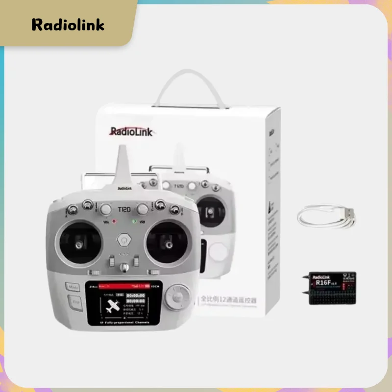 

RadioLink новый T12D 12-канальный радиоуправляемый передатчик 2,4 ГГц с приемником R16F, пульт дистанционного управления для FPV дрона, самолет с фиксированным крылом, автомобиль