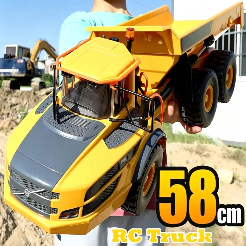 Double E E591 RC Dump Truck 1/20 2.4G  Remote Control Alloy Car Electric Engineering Vehicle Kid Toy Boy Children Birthday Gifts