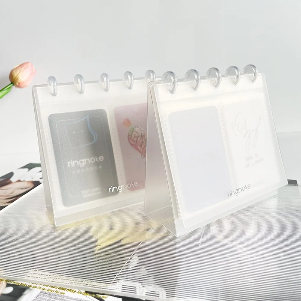 New Transparent Desktop Photo Album 3inch/3.5inch Simplicity Idol Card Picture Display DIY Decor Pictures Organizer