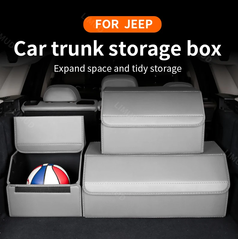 

Ящик для хранения в багажнике автомобиля ДЛЯ JEEP (Cherokee)(Compass)(Renegade)(Gladiator)(Wagoneer) Складные автомобильные вещи большой вместимости.