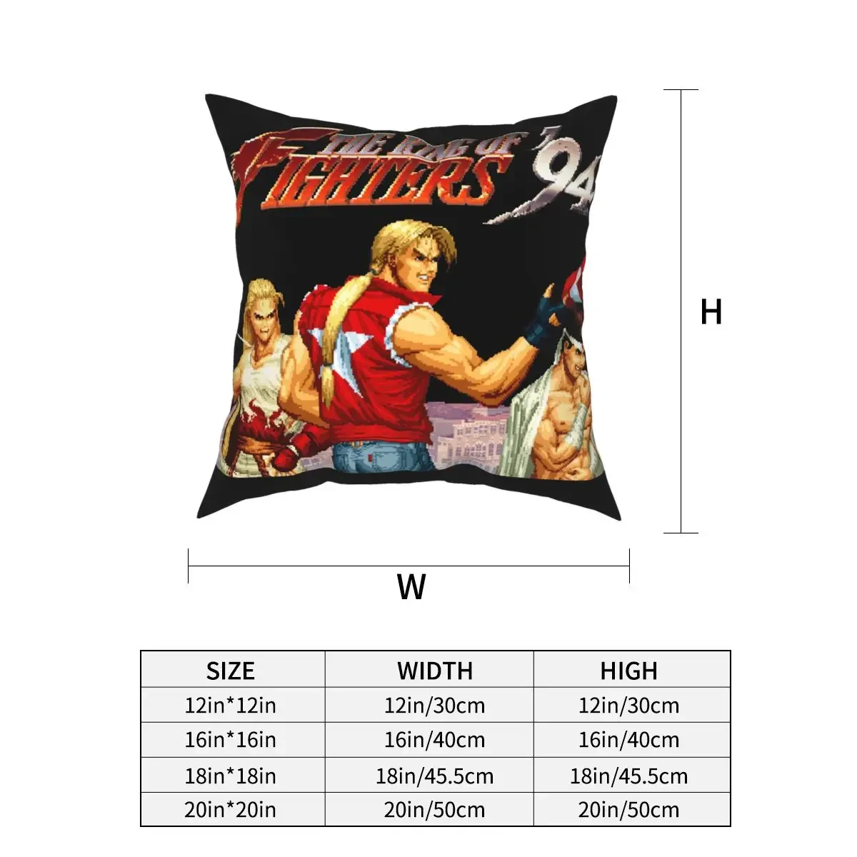 The King Of Fighters \'94 Neo Geo Pillowcase Soft Fabric Cushion Cover Decoration Throw Pillow Case Cover Home 40X40cm