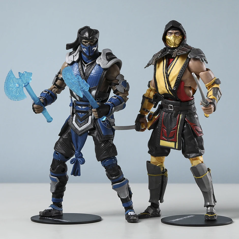 Фигурка Mortal Kombat Скорпион или Суб-Зеро, 18 см, Коллекционная подвижная модель суставов, игрушка