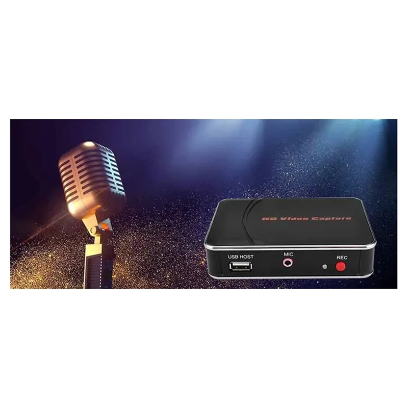 A73E-1080P -Compatible Video Capture Card Game Recorder For DVD TV Box Camera Laptop Video Recording To USB Flash Drive