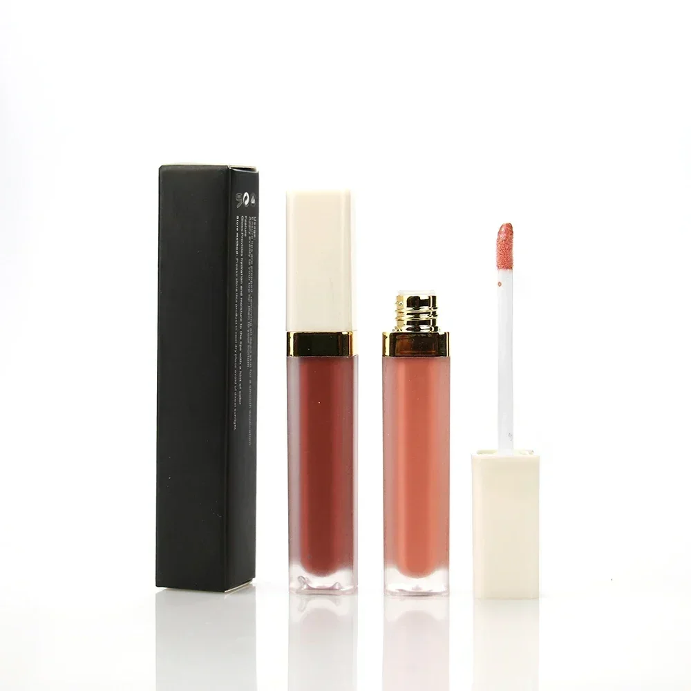 Aangepaste Lipgloss Nude Veganistische Glanzende Lipmake-Up Private Label Heldere Lipgloss