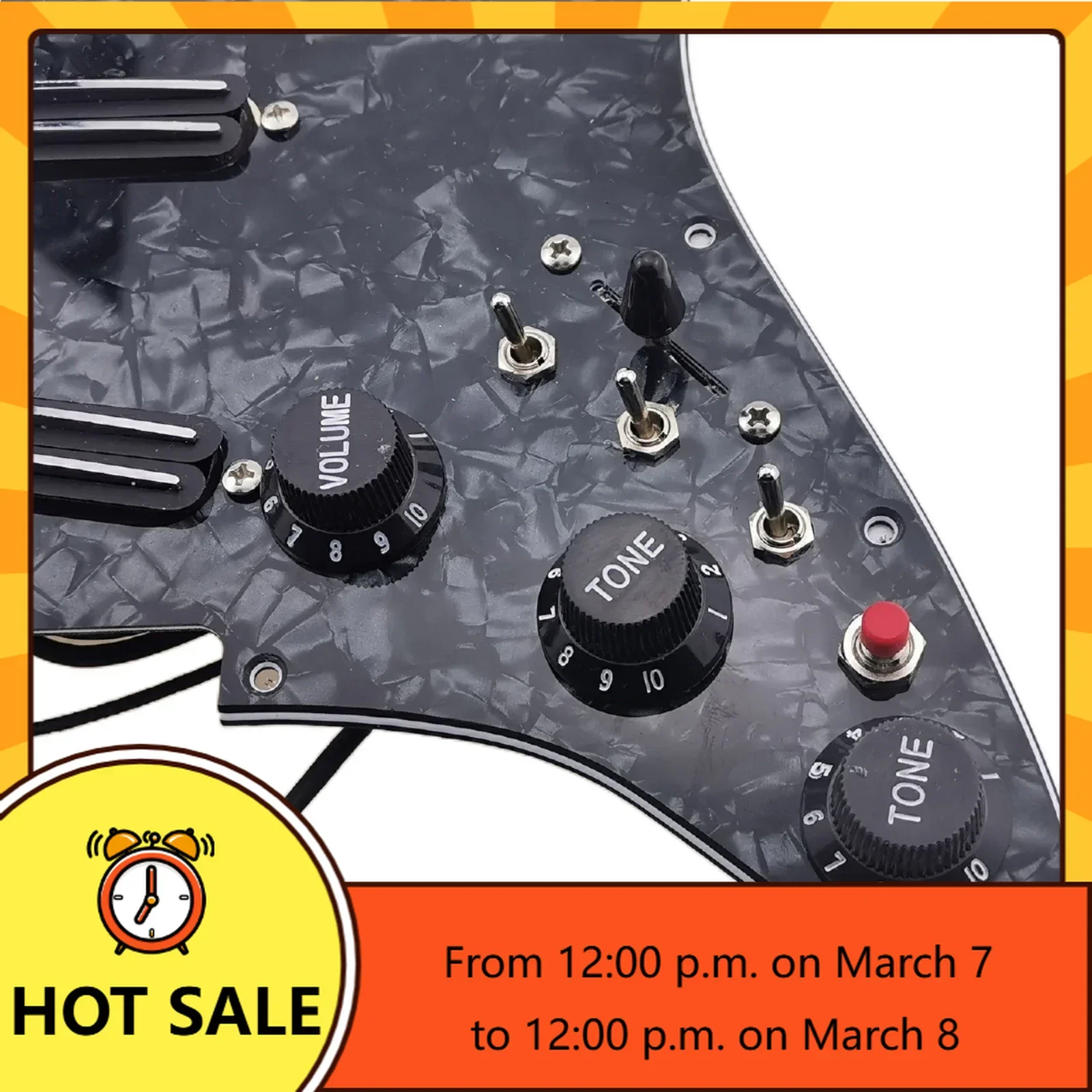 

Q-X Music Store-Guitar Pickups SSS Small Double Track Humbucker Pickups 16-Way Tone Combin type fully loaded pickguard Pickups