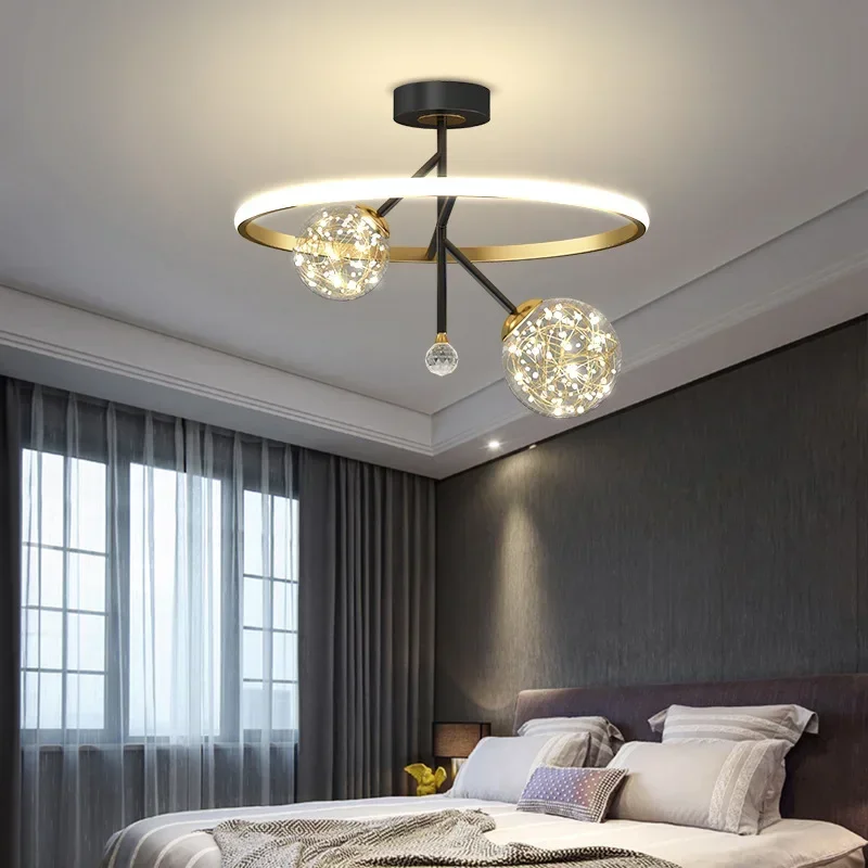 Modern Creative Heart-Shaped LED Ceiling Lamp Romantic Warm Light for Bedroom Restaurant Decor