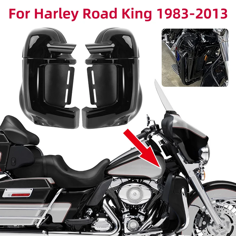 Motorcycle Lower Fairings Vented Leg Warmers Cap Glove Box with 6.5'' Speakers Grills For Harley Touring Road Glide 1983-2013