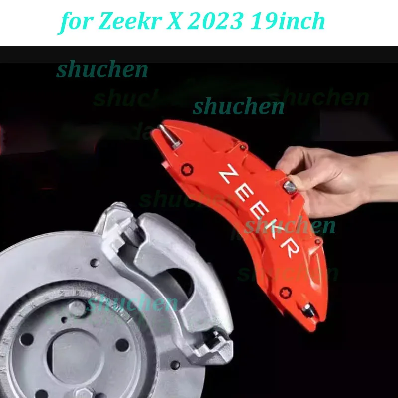 Car Wheel Brake Caliper Cap Cover for Zeekr X 2023 19inch Aluminium Alloy Hub Brake Callipers Decorative Exterior Accessories