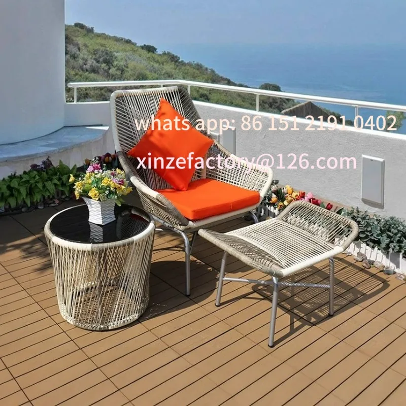

Customizable tables and chairs coffee table recliner combination patio rattan chairs outdoor garden terrace balcony available