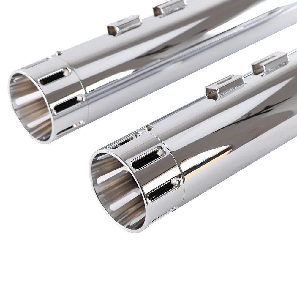 4.5 Inch Slip On Mufflers for Harleys Touring 2017UP Street Glide, Road Glide, Road King, Electra Glide, M8, Ultra Classic Bikes