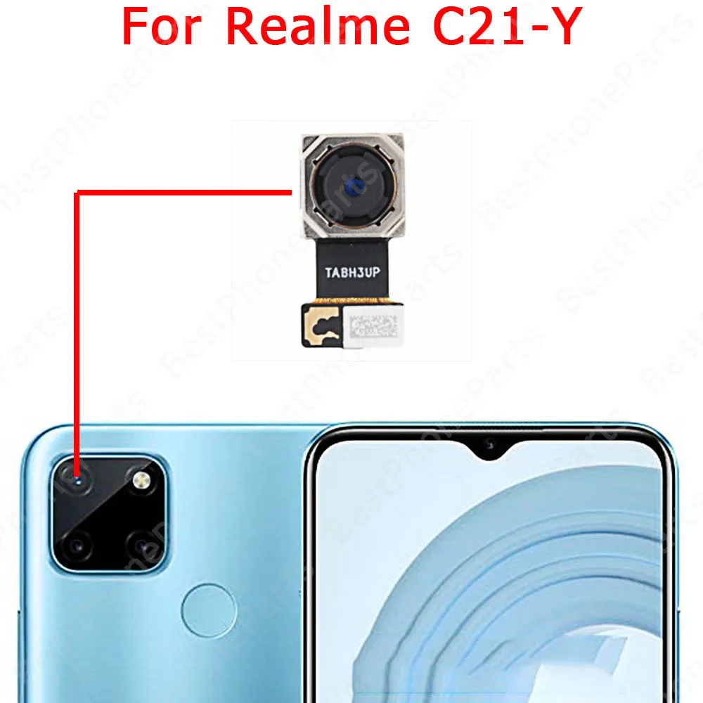 Facing Front Rear Back View Camera Module For Realme C3 C11 2021 C21 C21Y C25Y C30 C31 C35 Backside Selfie Camera Replacement