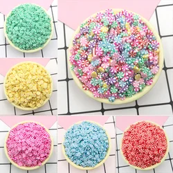 50g/lot Polymer Hot Clay Sprinkles for Slime Round Candy Fake Cake Decoration DIY Crafts Making Nail Arts Accessories 5mm