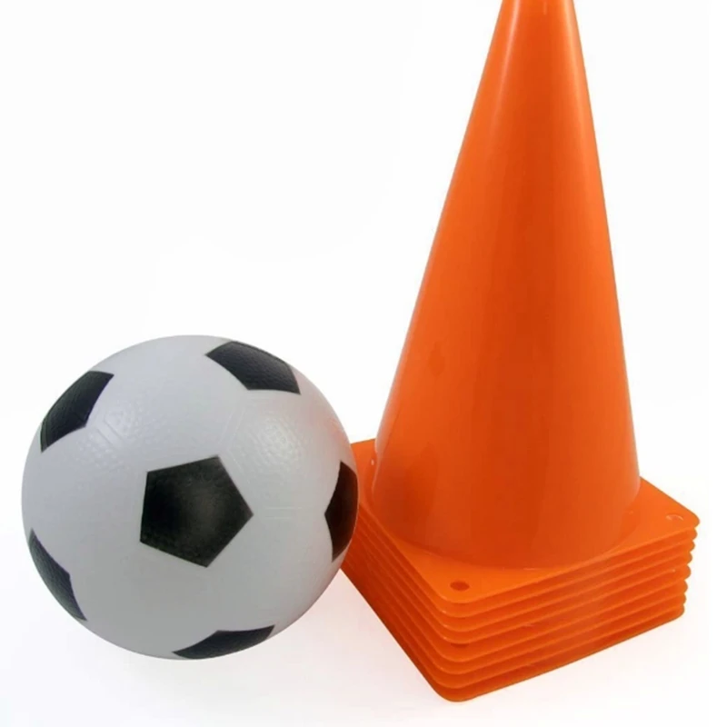 10 Pcs Traffic Cones - 7 Inch Of Multipurpose Construction Theme Party Sports Activity Cones For Football Training