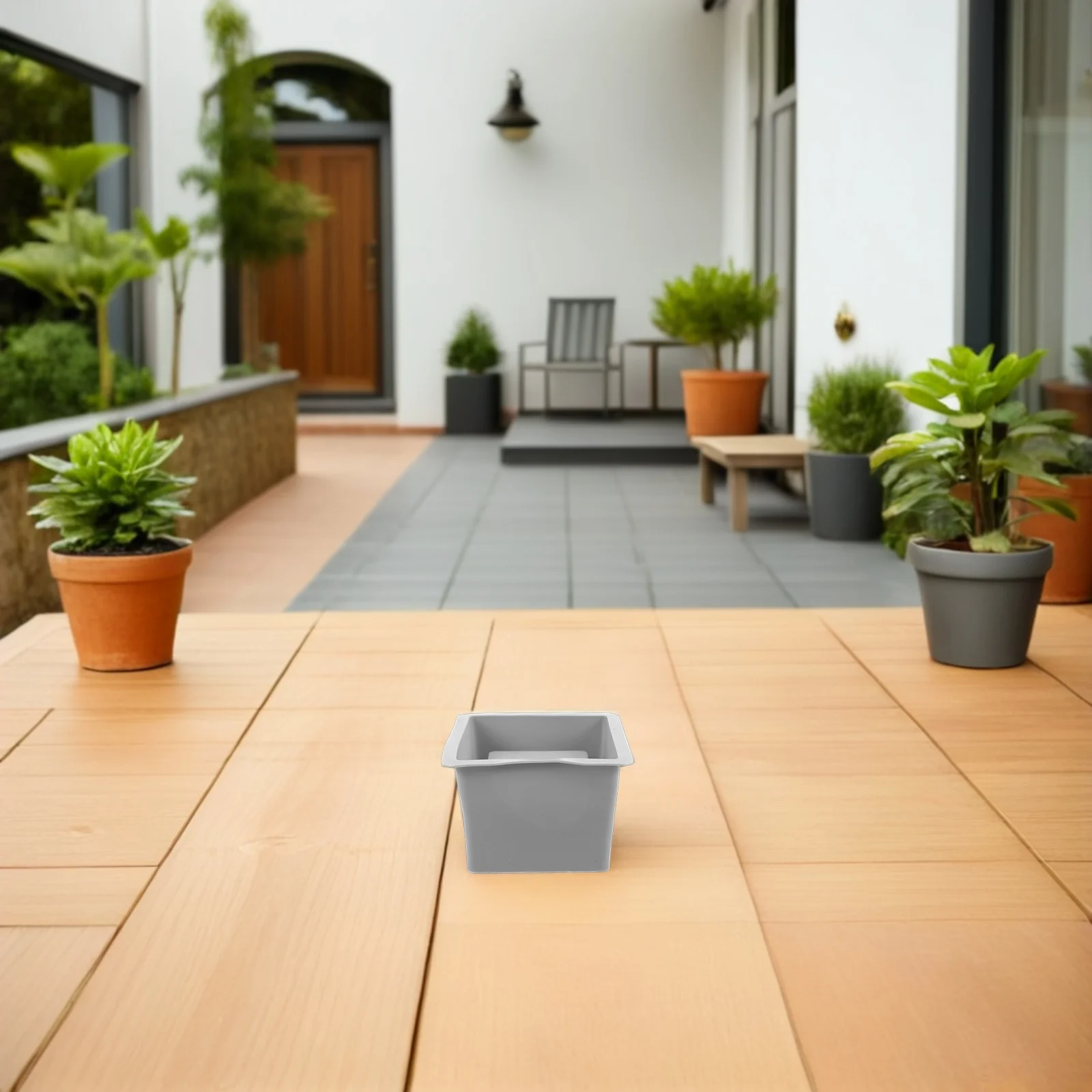 

Creative Cement Flowerpot Molds Silicone Concrete Vase Mold for Succulent Cactus Planters DIY Decor Square Durable