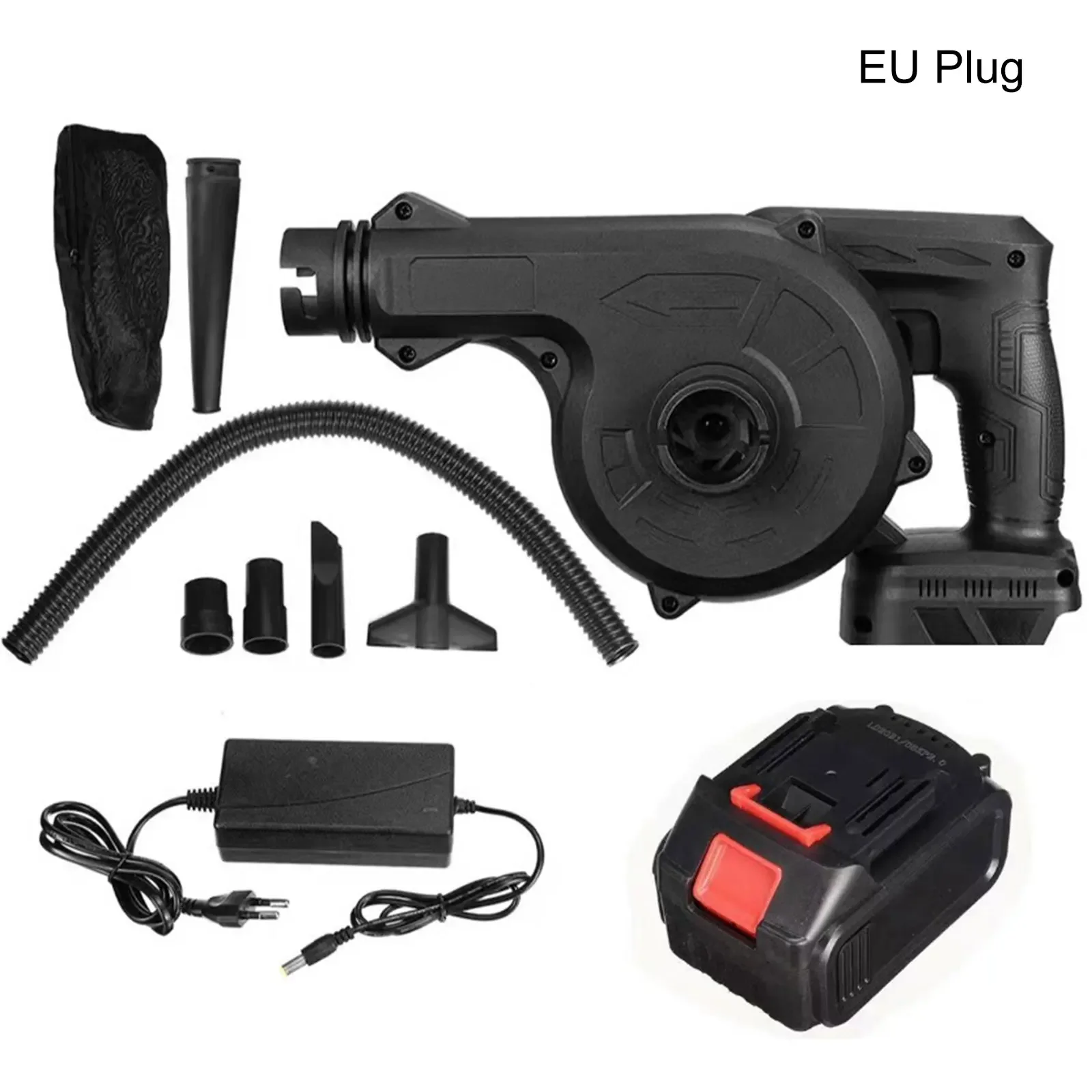 21V Cordless Blower Vacuum Clean Air Blower Dust Blowing Dust Computer Collector Hand Operat Power Tool For Makita 18V Battery