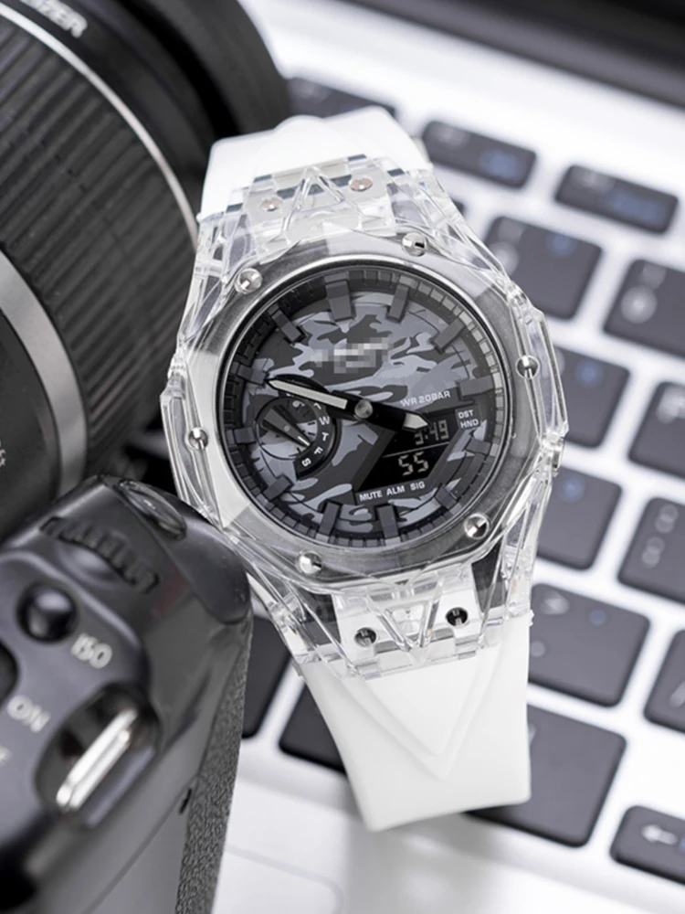 Комплект прозрачных модов для G-Shock GA-2100/GAB2100 |   Рамка безеля Casioak + резиновый спортивный ремешок |   Аксессуары для часов своими руками на заказ