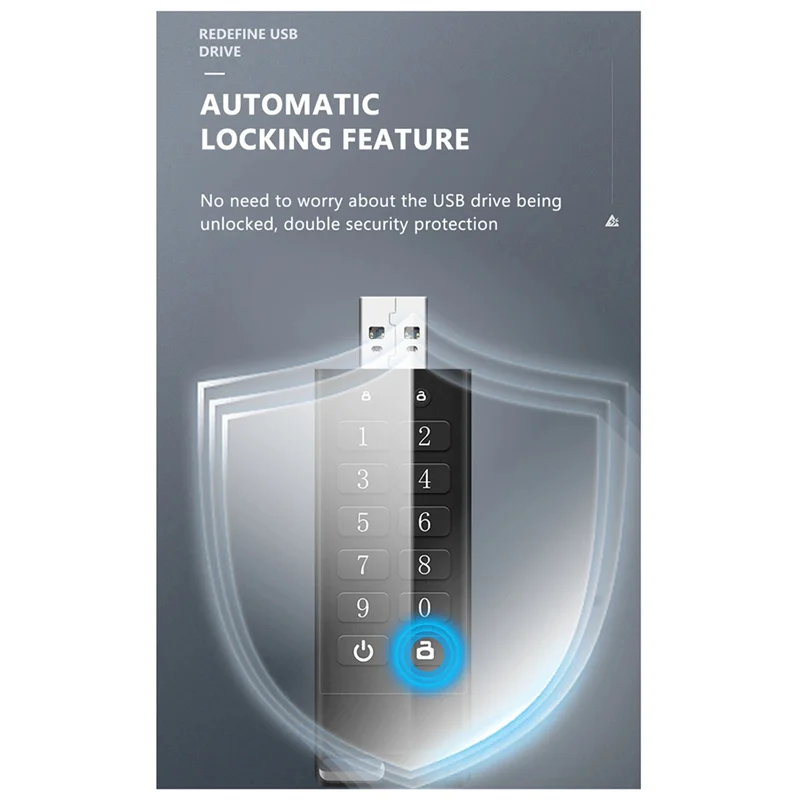 Clé USB cryptografée fiable USB 3.0, matériel sécurisé et crypté, clé USB 32G