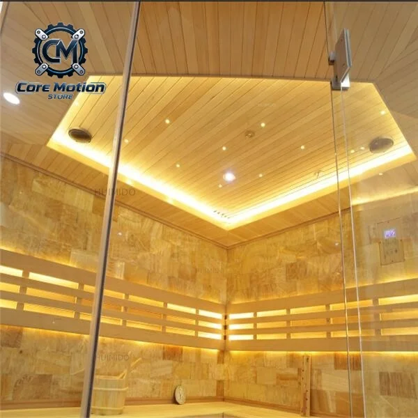 Luxury Traditional 5-6 Person Himalayan Salt Dry Sauna Commercial
