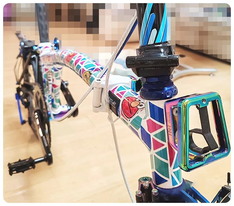 

Color Change Road Mountain Bike Tube Decal Waterproof DIY Combination Graphic Stickers
