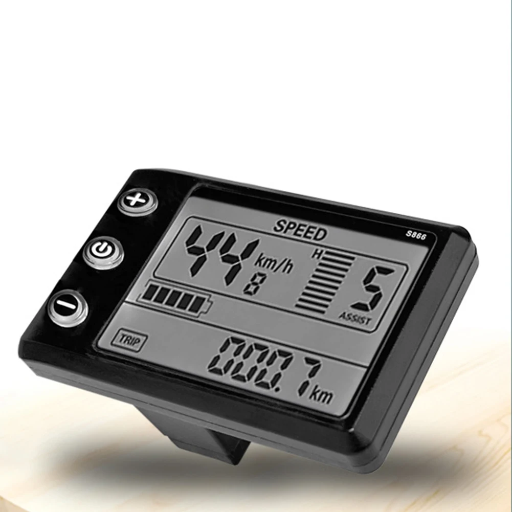 Elektrische Fiets LCD Display Meter 24V 36V 48V Bedieningspaneel LCD Display Met 6 Pins Waterdichte Interface kabel Modificatie Onderdelen