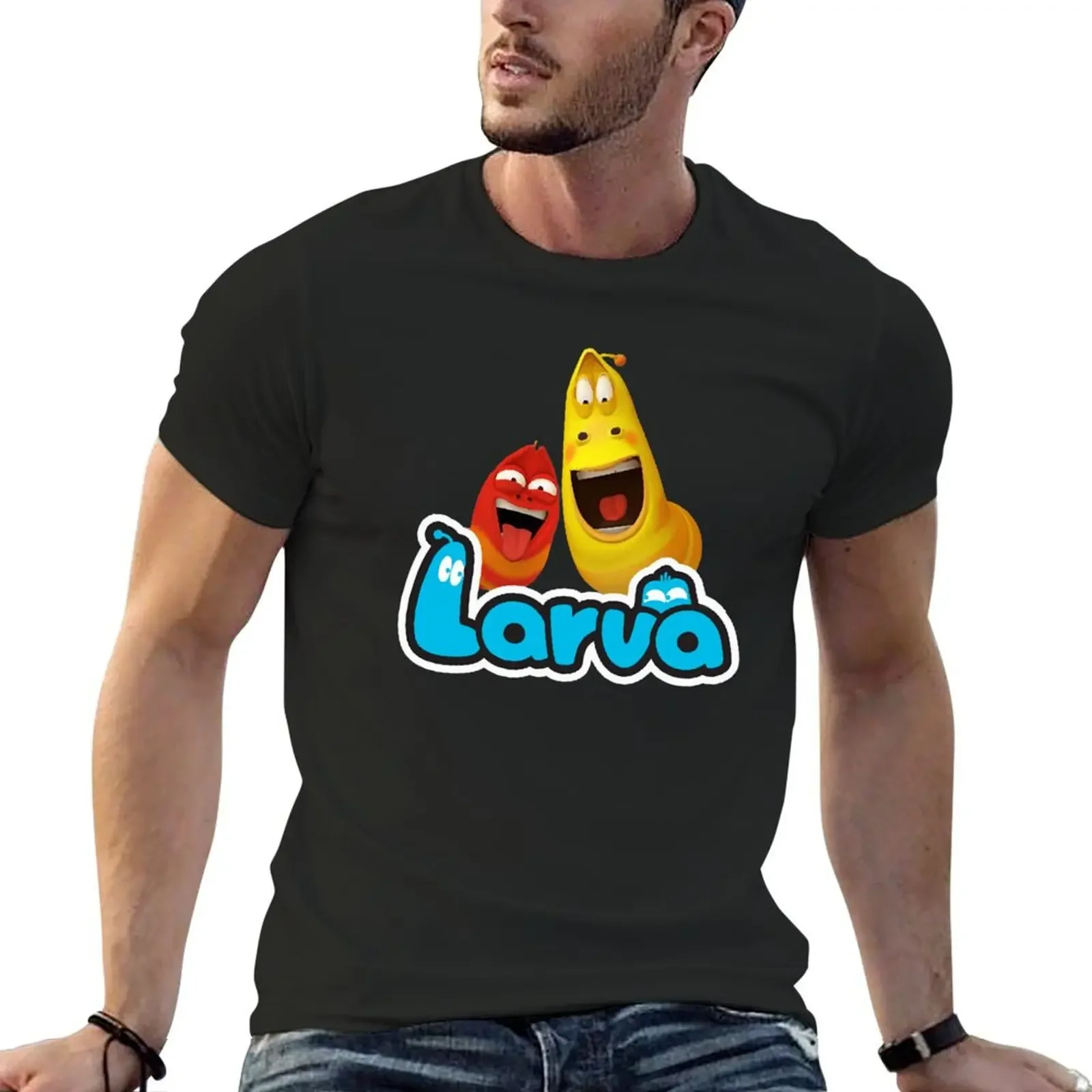 Larva cartoon design T-Shirt korean fashion summer top oversized t shirts for men