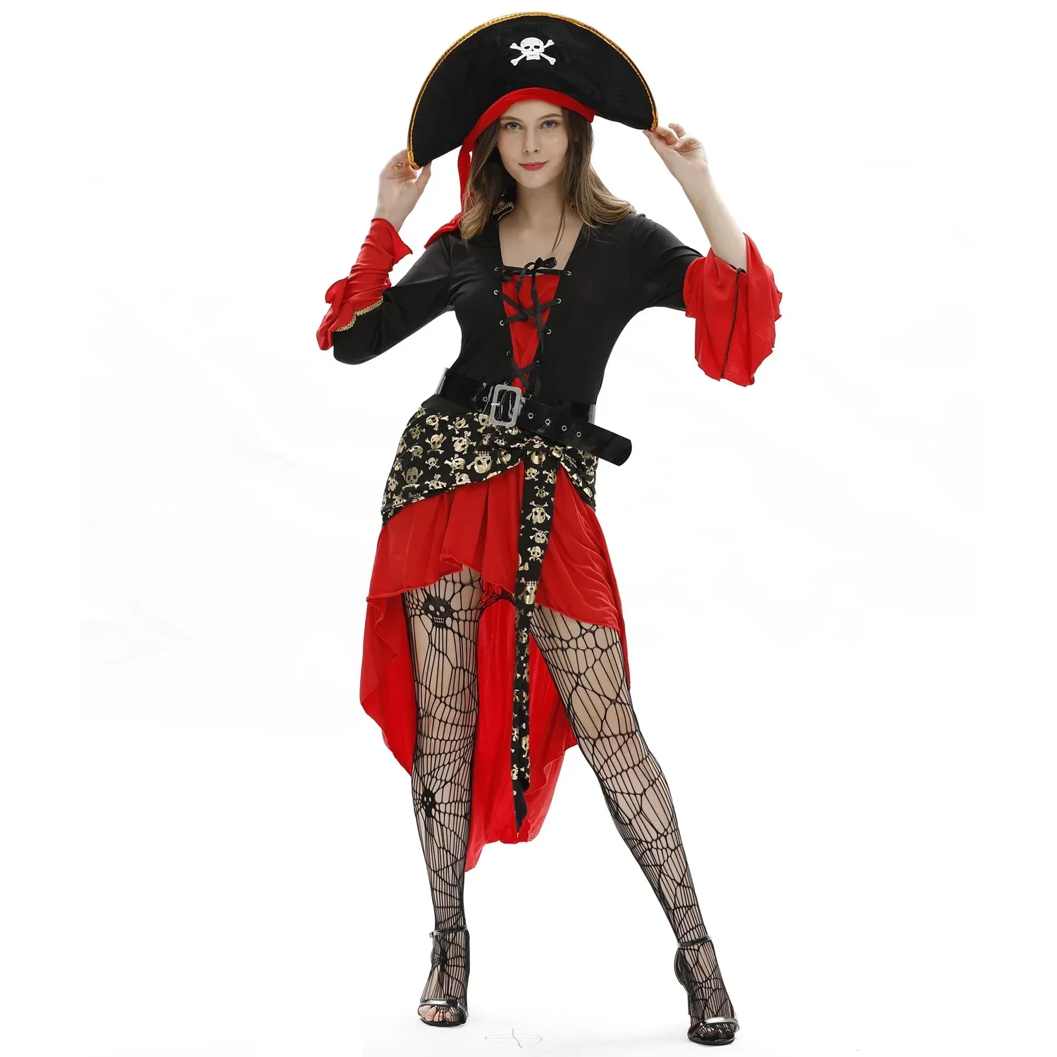 

NEWS-3XL Large Size European and American Ladies Halloween Sexy Female Pirate Costume Cosplay Cosplay Uniform