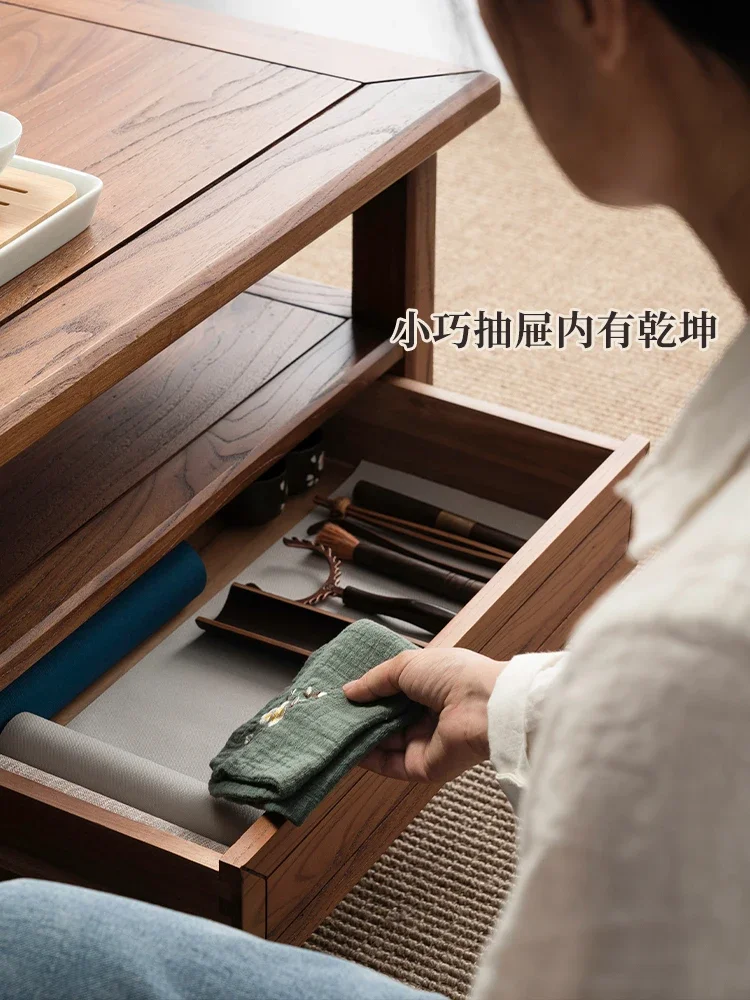 Old Elm Small Apartment Tea Table, Luz, Luxo e Simplicidade, Armazenamento, Mobília da Sala