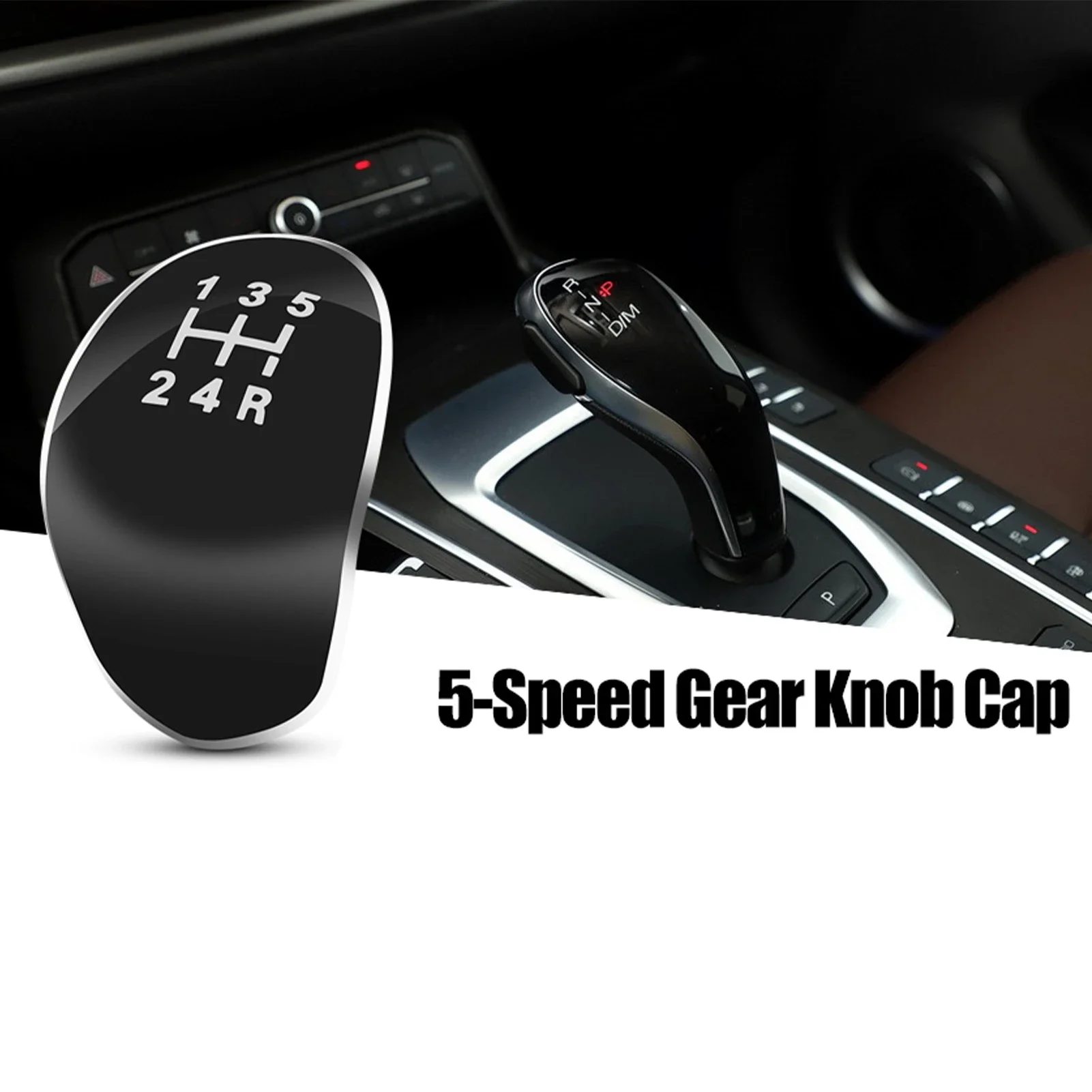 5 Speed Car Gear Knob Head Cap Cover For Ford Fiesta Focus