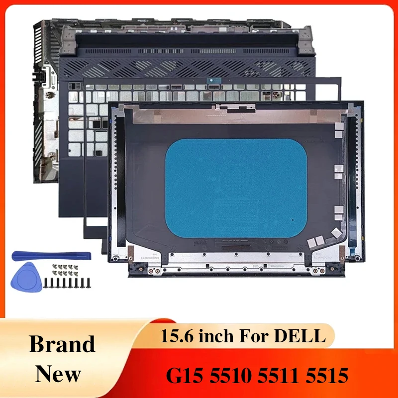 

Для DELLTravelBOX G15 5510 5511 5515, задняя крышка ЖК-дисплея для ноутбука, передняя рамка, петли, упор для рук, нижняя часть корпуса, аксессуары, чехол для ноутбука
