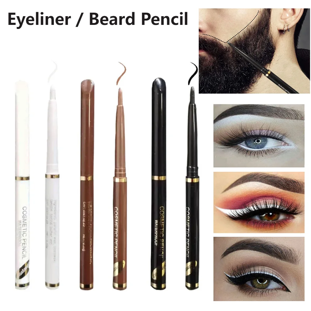 1pc理髪ペンシルエッジ生え際かみそりトレース毛ひげ形のアクセサリーヘアラインペン散髪ヒゲ着色メイクツール