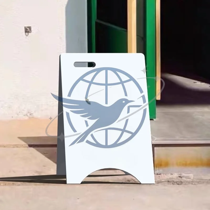 Vertical, coffee shop outdoor signboard doorway welcome sign billboard display stand stainless steel