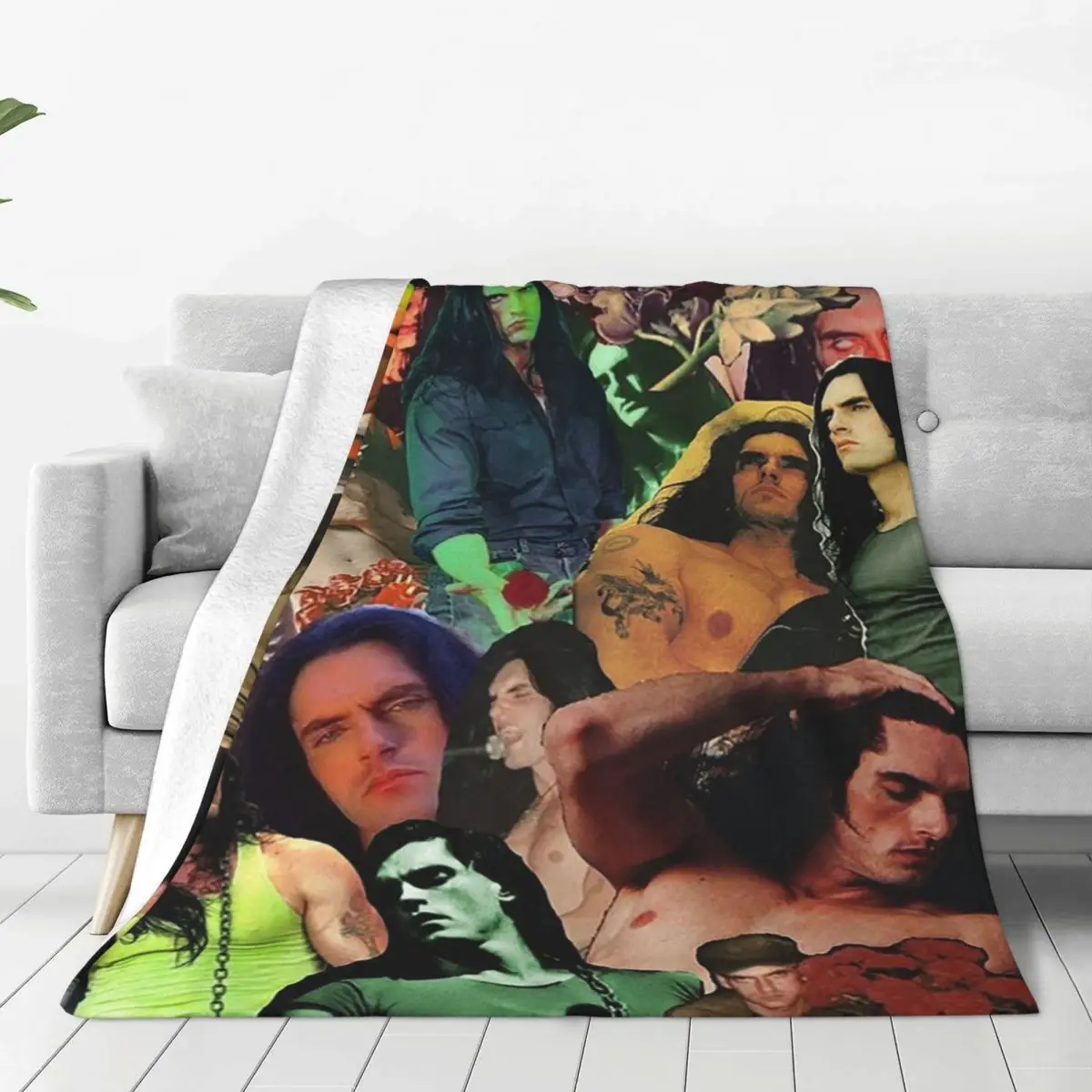 Type O Negative Peter Steele Dark Goth Blankets Flannel Breathable Sofa Throw Blankets For Couch Bedding Throws Bedspread Quilt